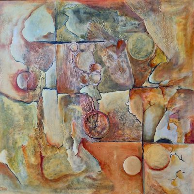 344 Abstract 144 Acryl 70x70cm 350,00
