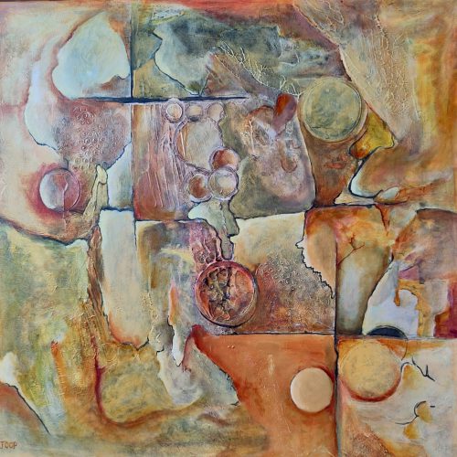 344 Abstract 144 Acryl 70x70cm 350,00