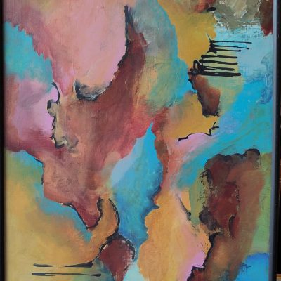 349- Abstract 149 Acryl 30x40cm € 75,00