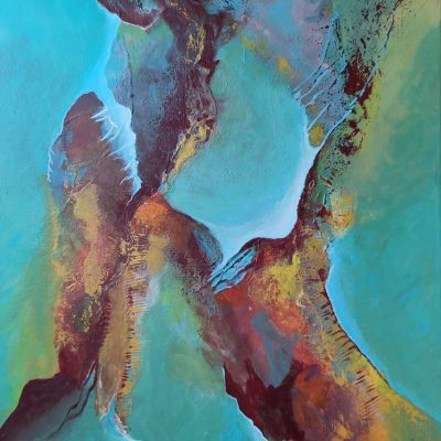 351 Abstract 151 Acryl 50xx70cm € 300,00